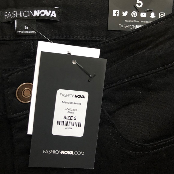 Fashion Nova Menace Jeans 
